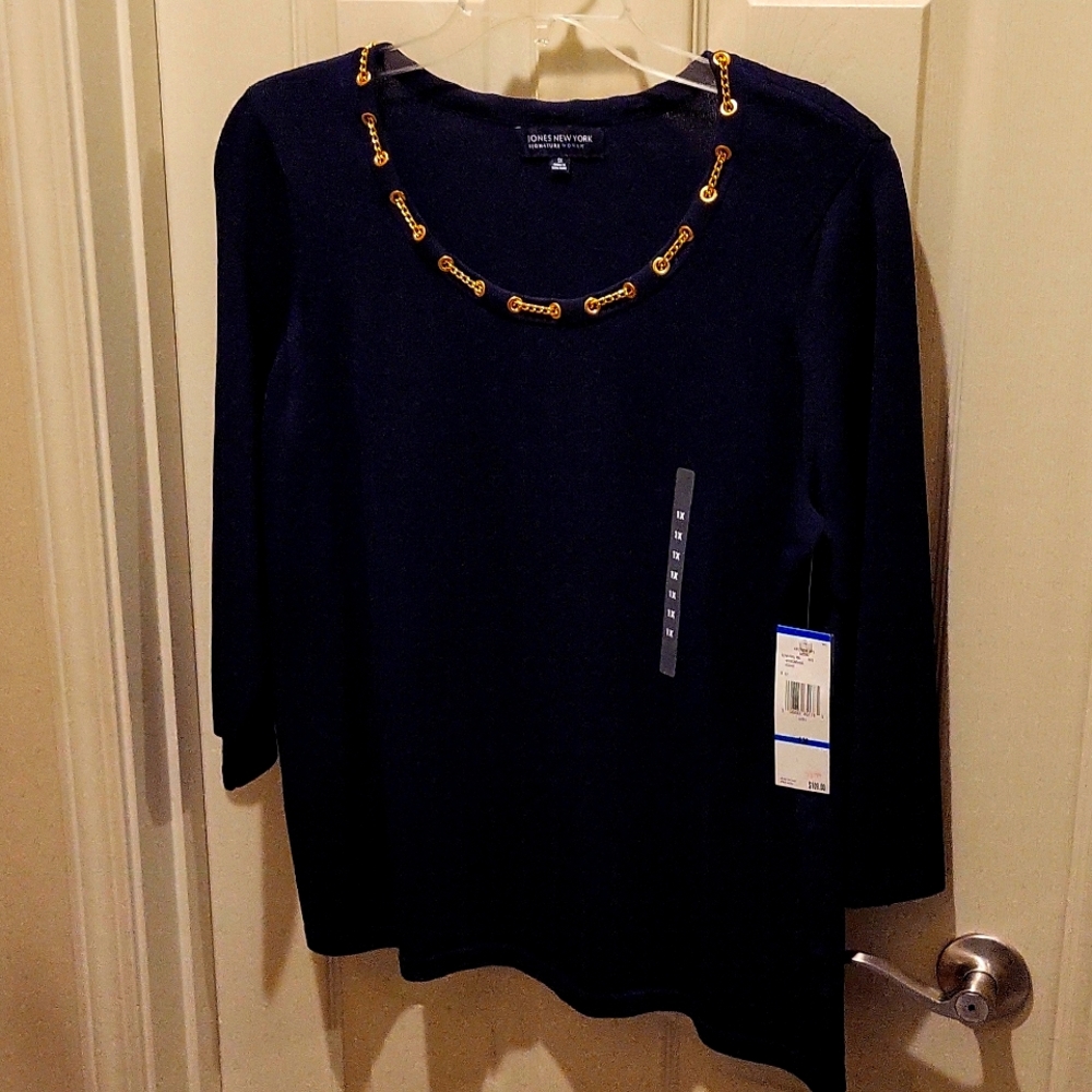 Jones New York Signature Woman, 1X, Navy